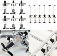 Load image into Gallery viewer, New 6 Bottle Stand Optic Dispenser Steel Bar Butler