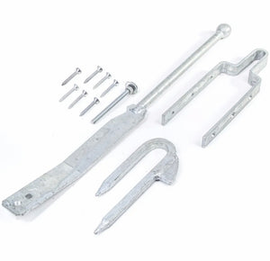 Field Gate Spring Latch Set Galvanised Fastener Lock