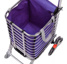 Load image into Gallery viewer, Portable Folding Shopping Trolley • Stair Climbing with Ease