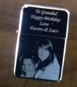 Personalised Lighter Photo Logo Message Name