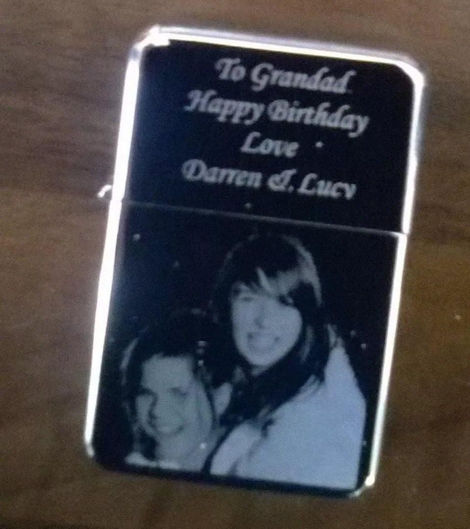 Personalised Lighter Photo Logo Message Name