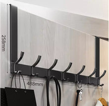 Load image into Gallery viewer, Over Door 7 Hooks Rail Hanger