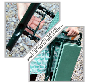 Garden Kneeler Folding Stool with Tool Bag