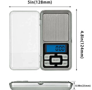 Pocket Digital Scale 0.01-500g Jewellery Weighing Mini LCD Electronic Scale