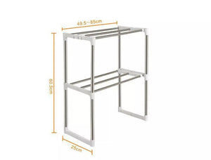 2 Tier Adjustable Rack for Microwave / Kitchen Storage