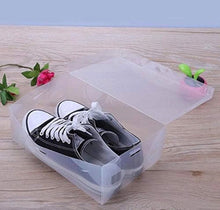 Load image into Gallery viewer, 22 x Clear Plastic Shoe Storage Boxes Stackable Foldable