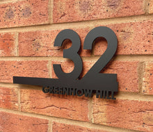 Load image into Gallery viewer, Personalised Door Sign Plaque Laser Cut Address Plaque House Number