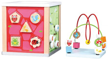 Load image into Gallery viewer, Wooden Nature Activity Cube Beads Wire Maze Educational Toy