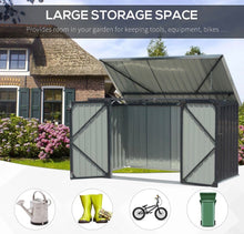 Load image into Gallery viewer, Large Outdoor Lockable Bike Shed Bicycle Tool Storage Shelter