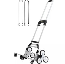 Load image into Gallery viewer, Heavy-Duty Stair Climbing Cart Trolley Aluminum Folding Hand Truck