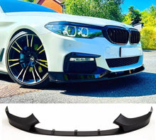 Load image into Gallery viewer, Front Splitter Lip Spoiler Gloss Black For BMW 5 Series G30 G31 M Sport 2017-20 Pre LCI