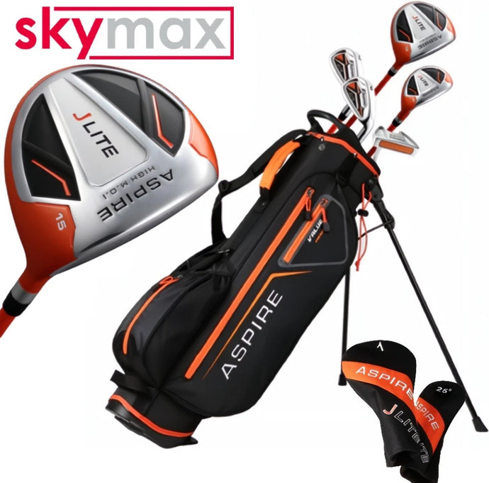 Skymax Aspire JLite Junior Golf Clubs Set with Bag Age 9-12