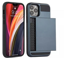 Load image into Gallery viewer, Hard Armor Case Cover Slide Card Slot Holder For iPhone 16 15 14 13 12 11 Pro Max Plus