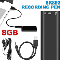 Load image into Gallery viewer, 8GB / 96 Hour Mini Audio Sound / Voice Recorder Sensitive Microphone