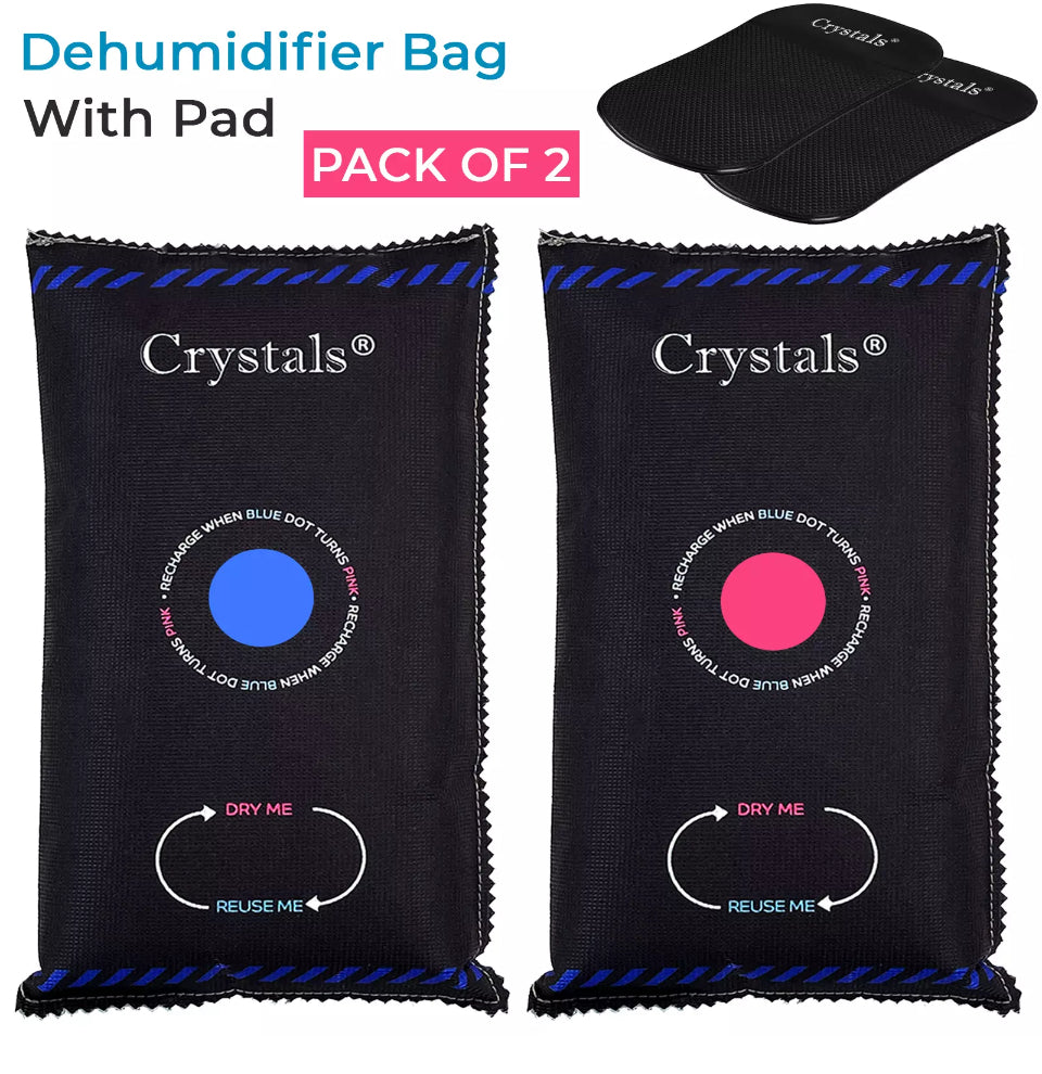 2 x Car / Home Dehumidifier Reusable Moisture Killer Bags