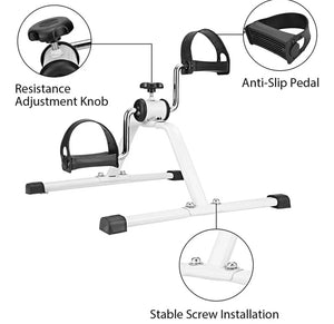 Mini Exercise Bike Portable Pedal Exerciser Mobility Trainer