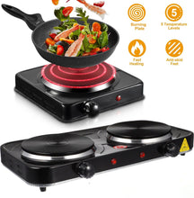 Load image into Gallery viewer, 1000W Electric Hotplate Portable Single / Double Hot Plate