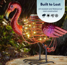 Load image into Gallery viewer, Solar Powered Flamingo Spiral Light Outdoor Garden