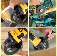 Load image into Gallery viewer, 21V 125mm Brushless Cordless Angle Grinder Cutter 2 Batteries &amp; 5 Discs