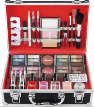 Load image into Gallery viewer, 76pc Vanity Case Beauty Cosmetic Set Travel Make Up Box