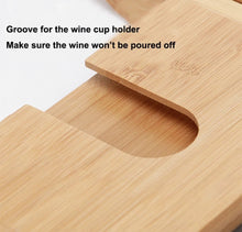 Load image into Gallery viewer, Bamboo Bath Caddy Tray Bamboo Tidy Caddy