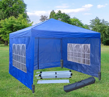 Load image into Gallery viewer, 3x3 Metre Fast Pop Up Marquee Gazebo &amp; 4 Side Walls Waterproof