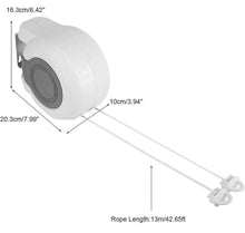 Load image into Gallery viewer, 30m Retractable Clothes Reel Double Washing Line Wall Mounted Outdoor