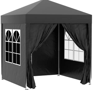 2x2 Metre Pop Up Marquee Gazebo with 4 Side Panels Waterproof