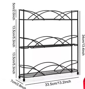 3 Tier Free Standing / Wall Mounted Spice Rack