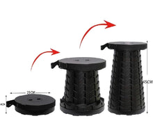 Load image into Gallery viewer, Portable Retractable Folding Stool Camping Outdoor / Indoor