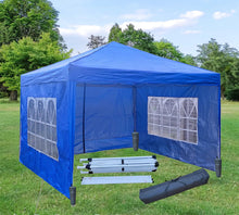 Load image into Gallery viewer, 3x3 Metre Fast Pop Up Marquee Gazebo &amp; 4 Side Walls Waterproof