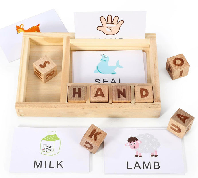 Wooden Spelling Game, Learning for Children 3+ Educational Toy
