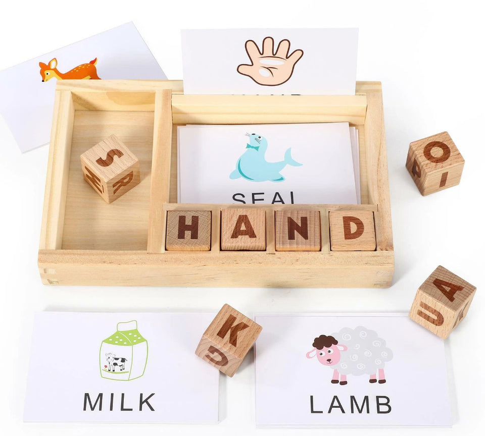 Wooden Spelling Game, Learning for Children 3+ Educational Toy