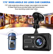 Load image into Gallery viewer, 4" HD 1080P Dual Dash Cam Car Camera Recorder