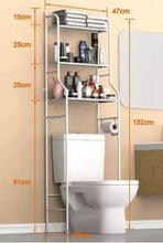 Load image into Gallery viewer, 3 Tier Bathroom Shelf Over Toilet Storage Rack Laundry Shelf Unit Organiser Rack