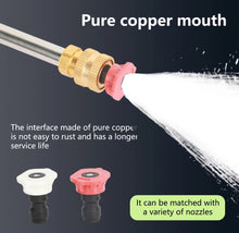 Load image into Gallery viewer, Portable Cordless Pressure Car Washer Jet Water Gun +2 Batteries