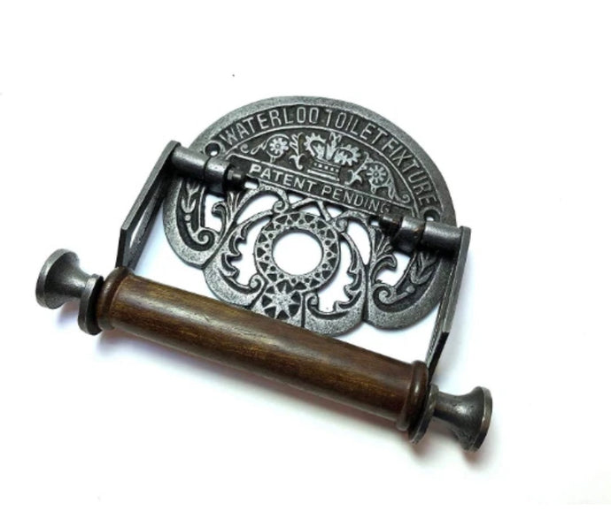 Cast Iron Retro Vintage Rustic Toilet Roll Holder