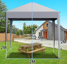 Load image into Gallery viewer, 2x2m Metre Pop Up Marquee Gazebo with 4 Side Panels Waterproof