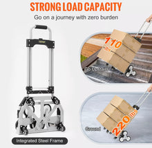 Load image into Gallery viewer, Heavy-Duty Stair Climbing Cart Trolley Aluminum Folding Hand Truck