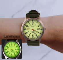 Load image into Gallery viewer, Military Army Mens Date Canvas Strap Quartz Wrist Watch