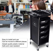 Load image into Gallery viewer, 4 Drawer Salon Trolley Hairdresser, Beauty, Barber, Rolling Cart