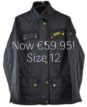 Load image into Gallery viewer, Barbour International Black Quilted Womens Jacket Size 12