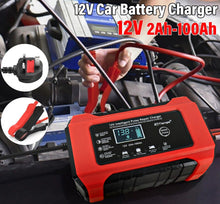 Load image into Gallery viewer, Car / Motorbike Battery Charger 12V LCD Display