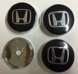 4 x Centre Caps for Honda Alloy Wheels 60mm or 68mm