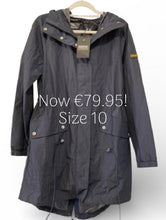 Load image into Gallery viewer, Barbour International Women's Blue Lightweight Showerproof Jacket Size 10