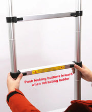 Load image into Gallery viewer, Telescopic Ladder 3.8Metre Aluminium Extension Ladders