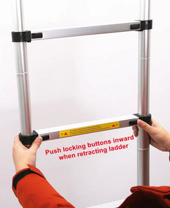 Telescopic Ladder 3.8Metre Aluminium Extension Ladders