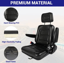 Load image into Gallery viewer, Universal Tractor / Forklift Seat with Safety Belt