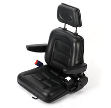Load image into Gallery viewer, Universal Tractor / Forklift Seat with Safety Belt &amp; Armrest