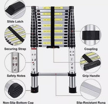 Load image into Gallery viewer, 4.5 Metre Telescopic Ladder 15ft Aluminium Ladders